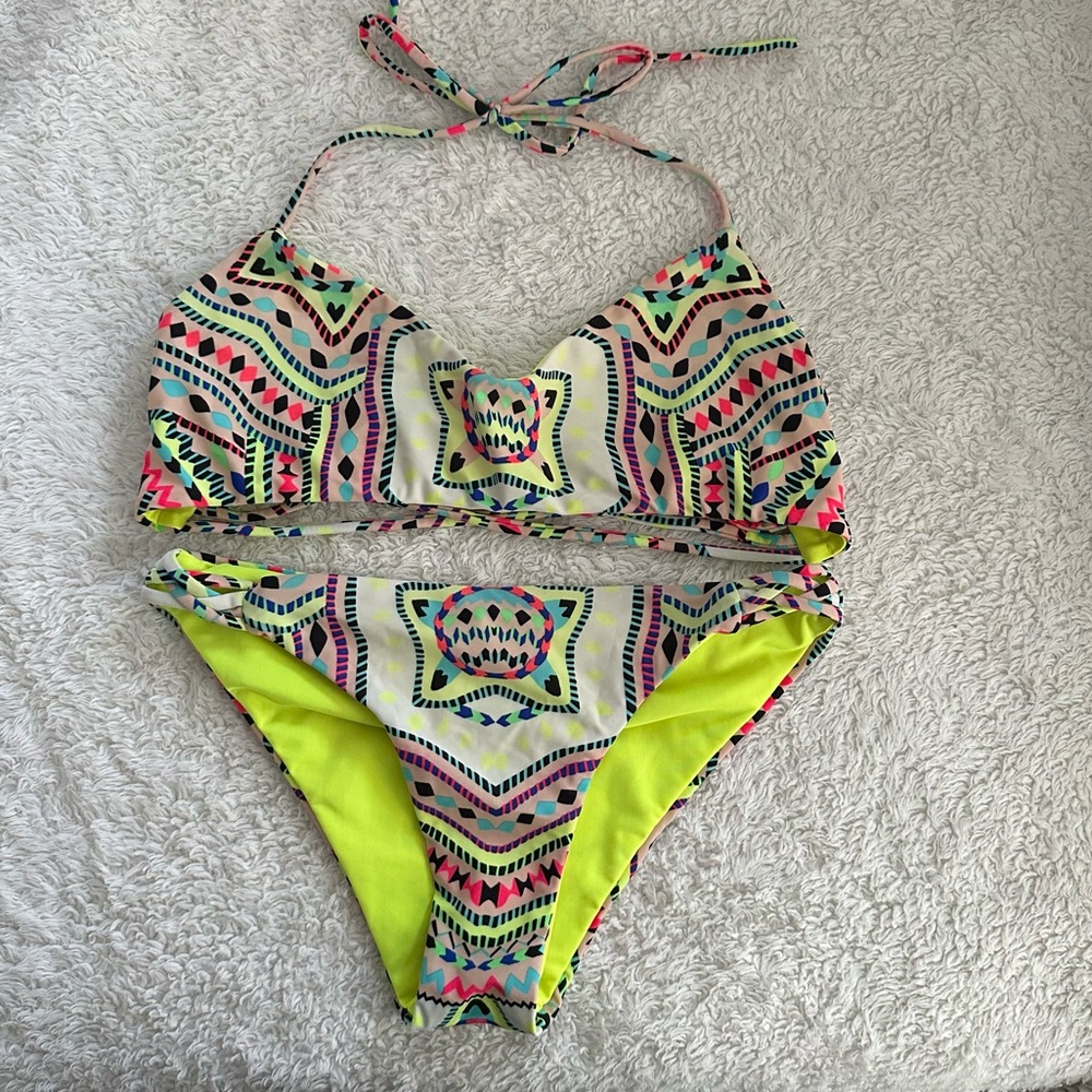 Mara Hoffman Estrada Basketweave Bikini Set